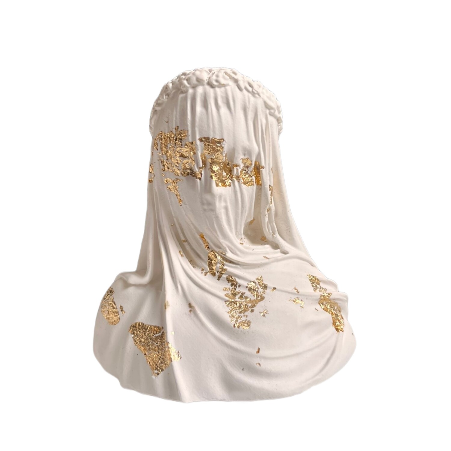 Woman With Vail - Plaster Sculpture