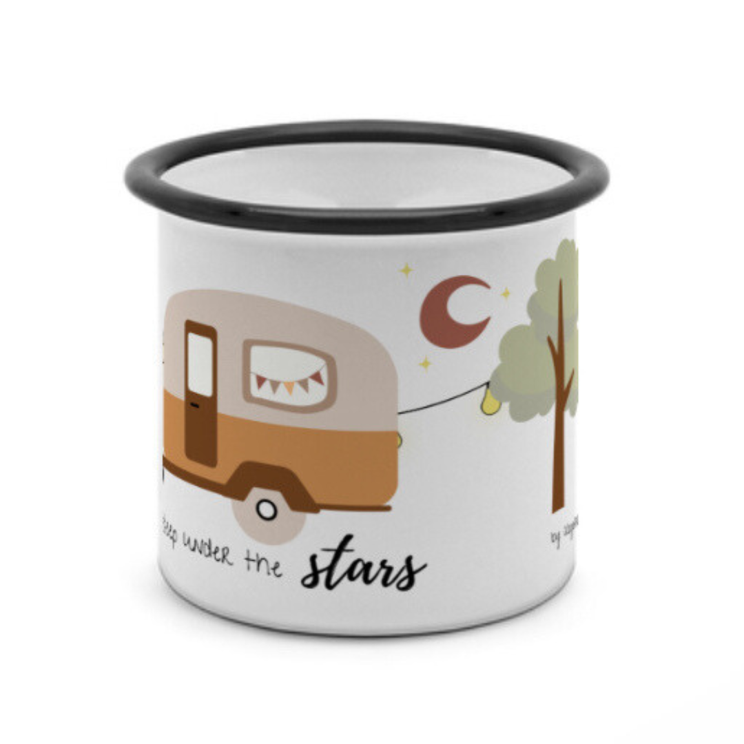 Emaille Tasse - under the stars