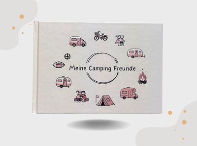 Kinderbuch "Meine Camping Freunde" - altrosa