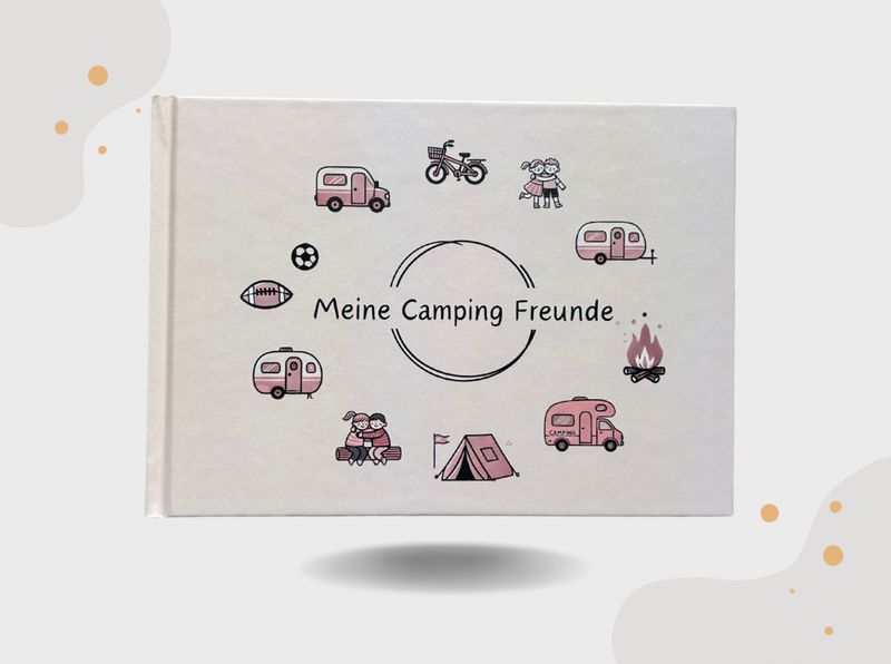 Kinderbuch Kinderbuch "Meine Camping Freunde" - altrosa