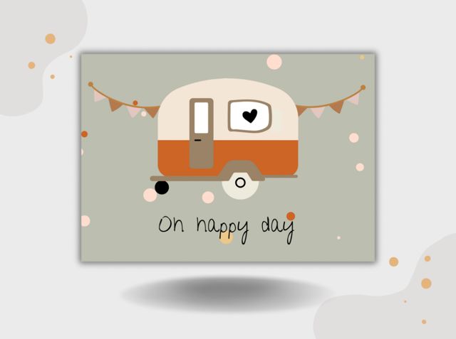 Karte - oh happy day Karte - oh happy day