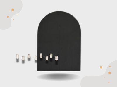 Magnettafel zum kleben | schwarz