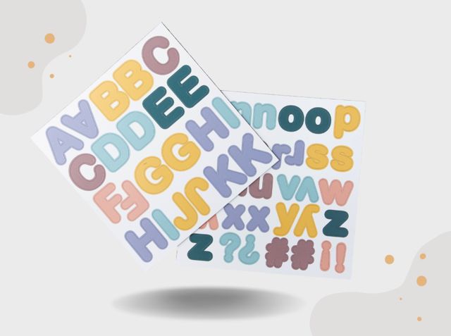 Magnetbuchstaben - Pastell Magnetbuchstaben - Pastell