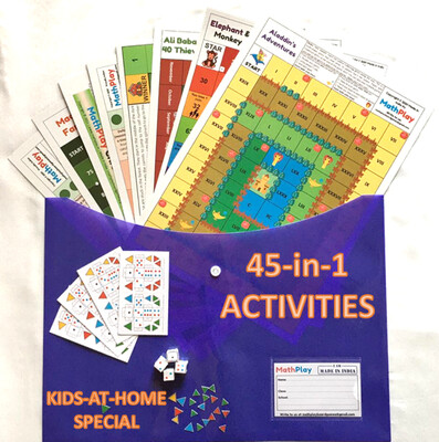MathPlay Kids-at-Home Special - 45 Activities-in-1 | Educational Games, Painting, Dice Making Activities