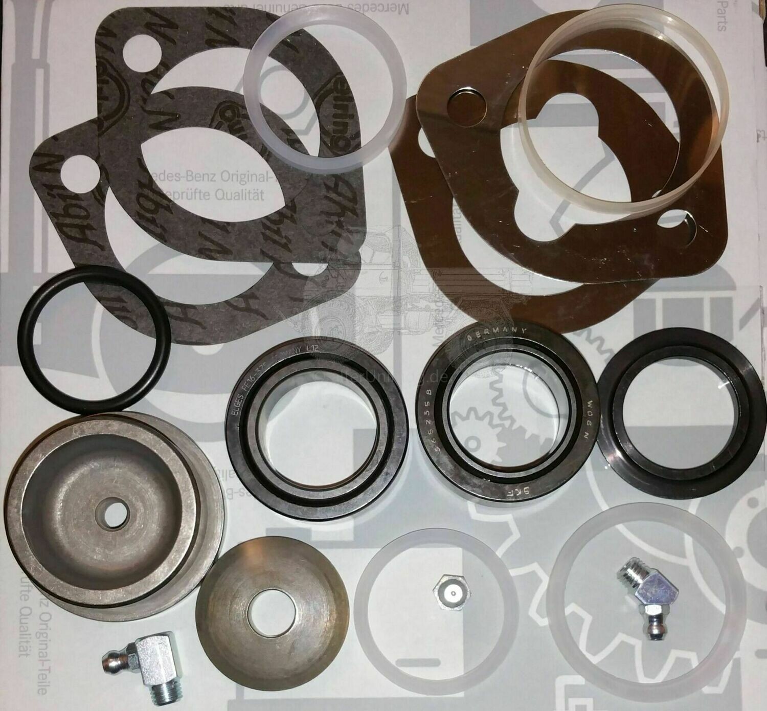 Achsschenkel Reparatursatz Gelenklager (Trommelbremser) Achsschenkel Reparatursatz Gelenklager (Trommelbremser)