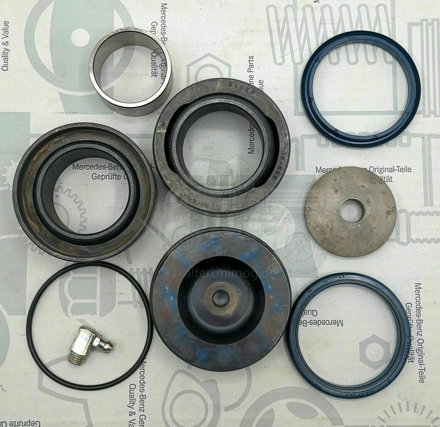 Achsschenkel Reparatursatz Gelenklager MB Trac