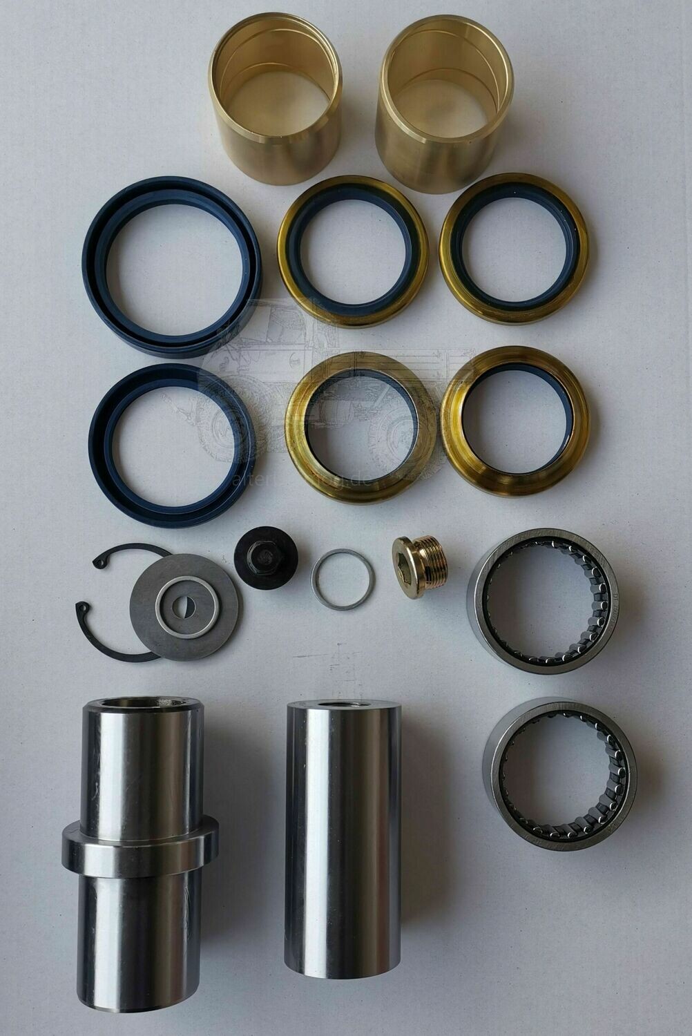 Achsschenkel Reparatursatz komplett MB Trac 443 Achsschenkel Reparatursatz komplett MB Trac 443