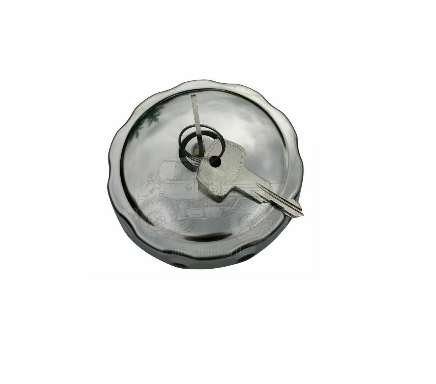 Tankdeckel Edelstahl 60mm MB Trac