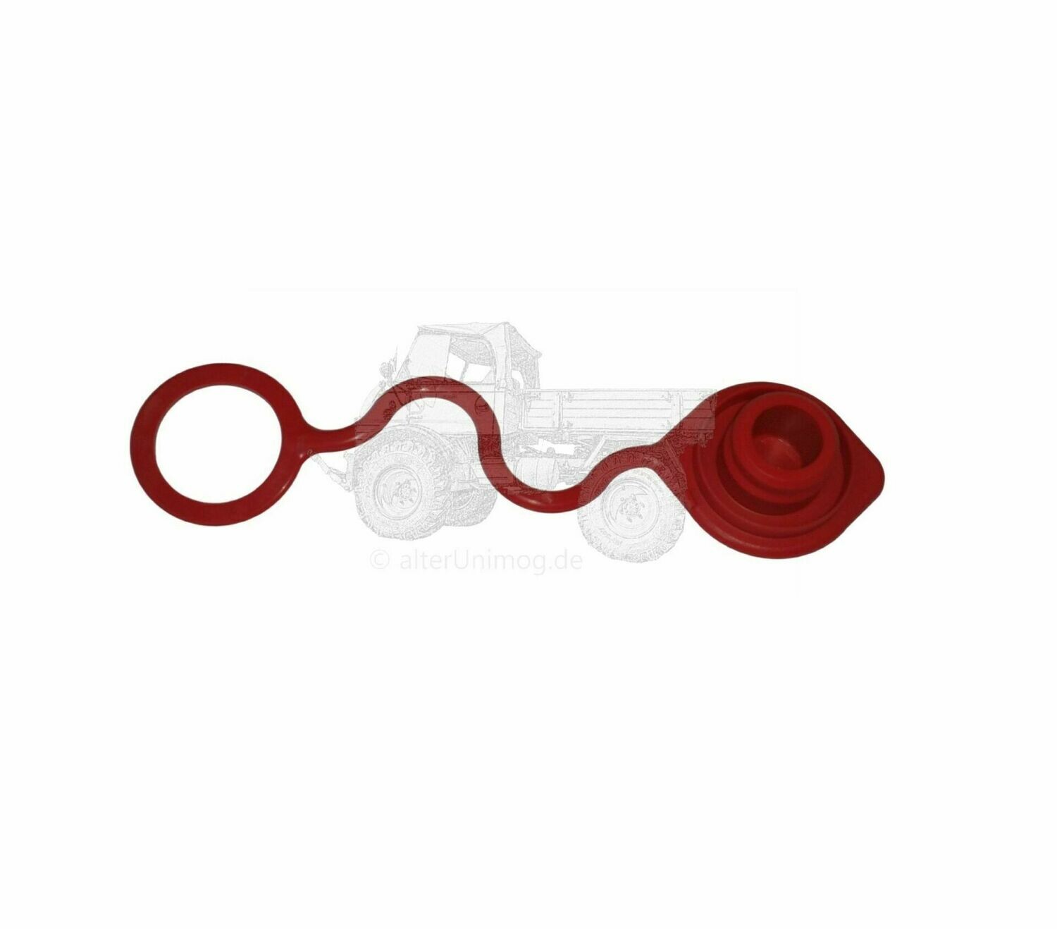 Staubschutzstecker für Hydraulikmuffe BG3 rot