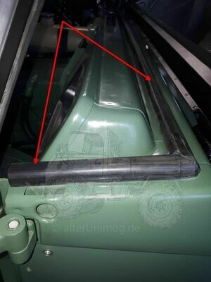 Scheibenrahmen Dichtungsrahmen Unimog 406,403 Cabrio Scheibenrahmen Dichtungsrahmen Unimog 406,403 Cabrio