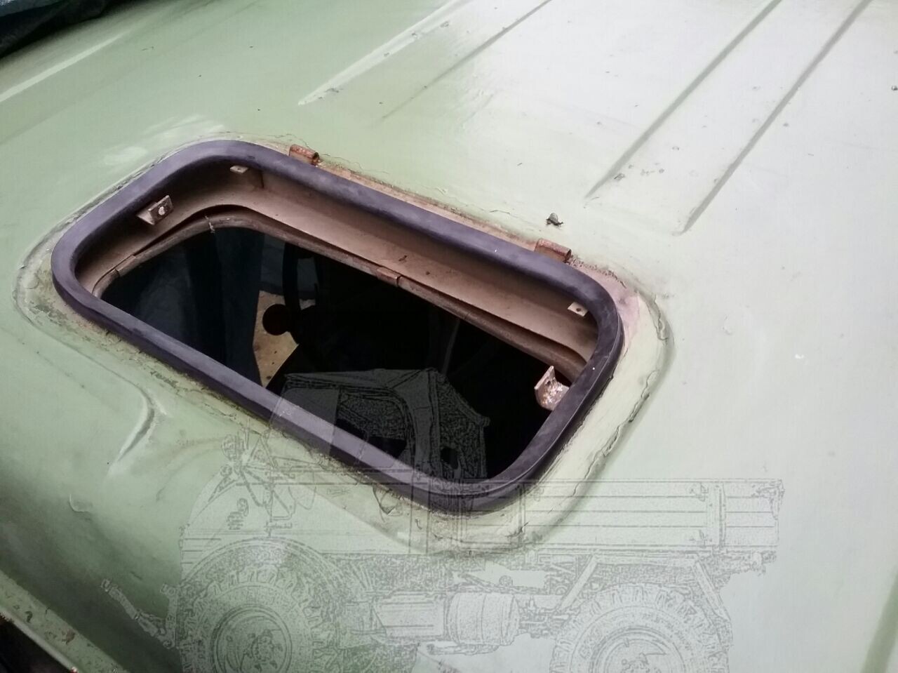 Dichtung kleine Dachluke Unimog 403,406,413,416,421 Dichtung kleine Dachluke Unimog 403,406,413,416,421