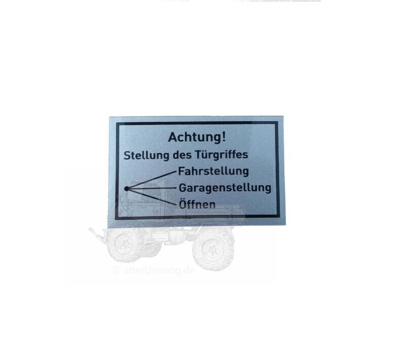 Aufkleber Tür Verriegelung Cabrio silber Aufkleber Tür Verriegelung Cabrio silber