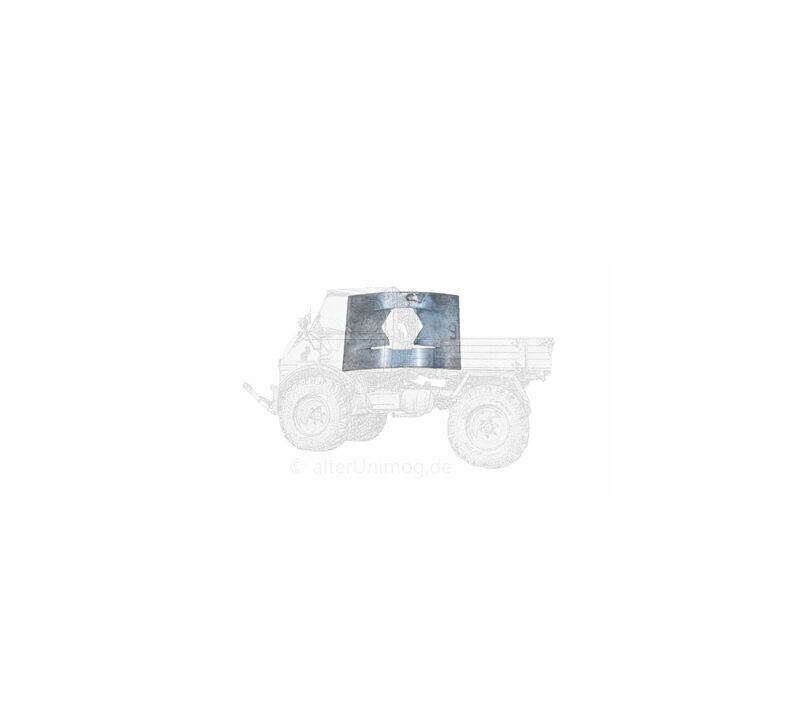 Halteklammer Befestigungsblech Stange Stütze Motorhaube MB Trac 440,441 Halteklammer Befestigungsblech Stange Stütze Motorhaube MB Trac 440,441