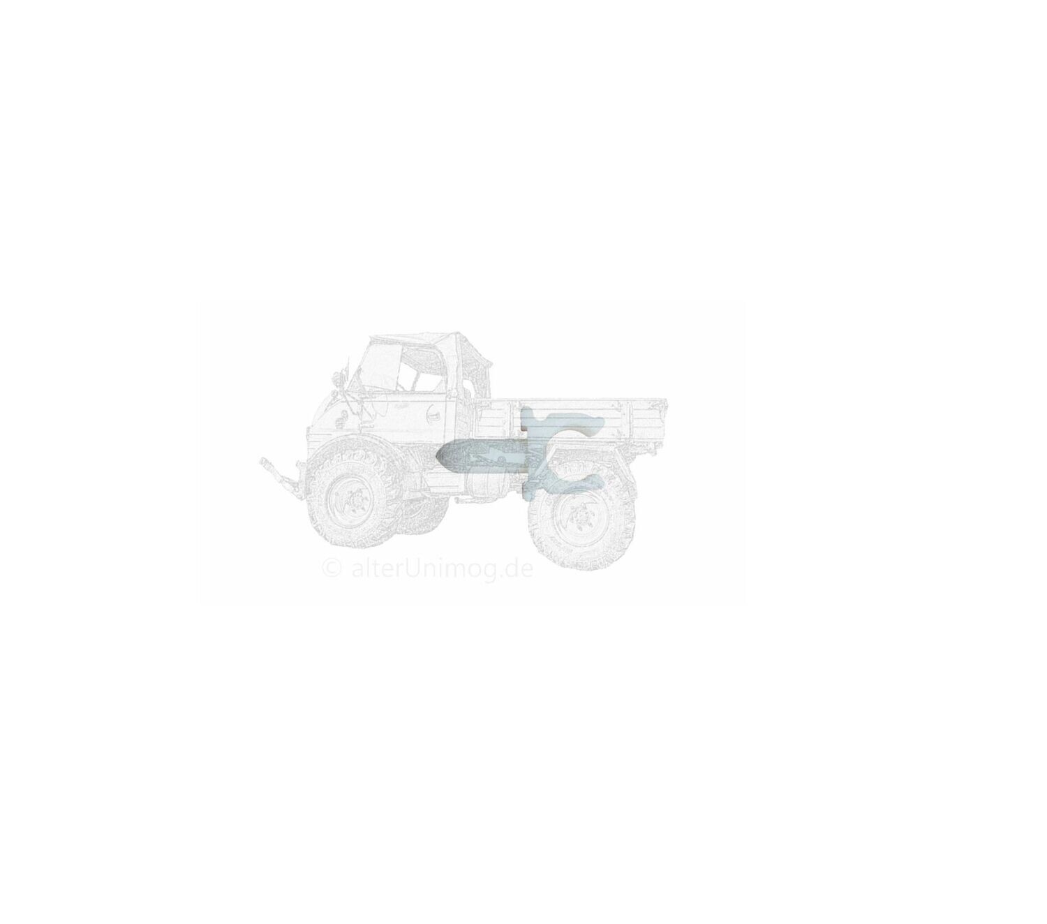 Halteklammer Stange Stütze Motorhaube MB Trac 440,441