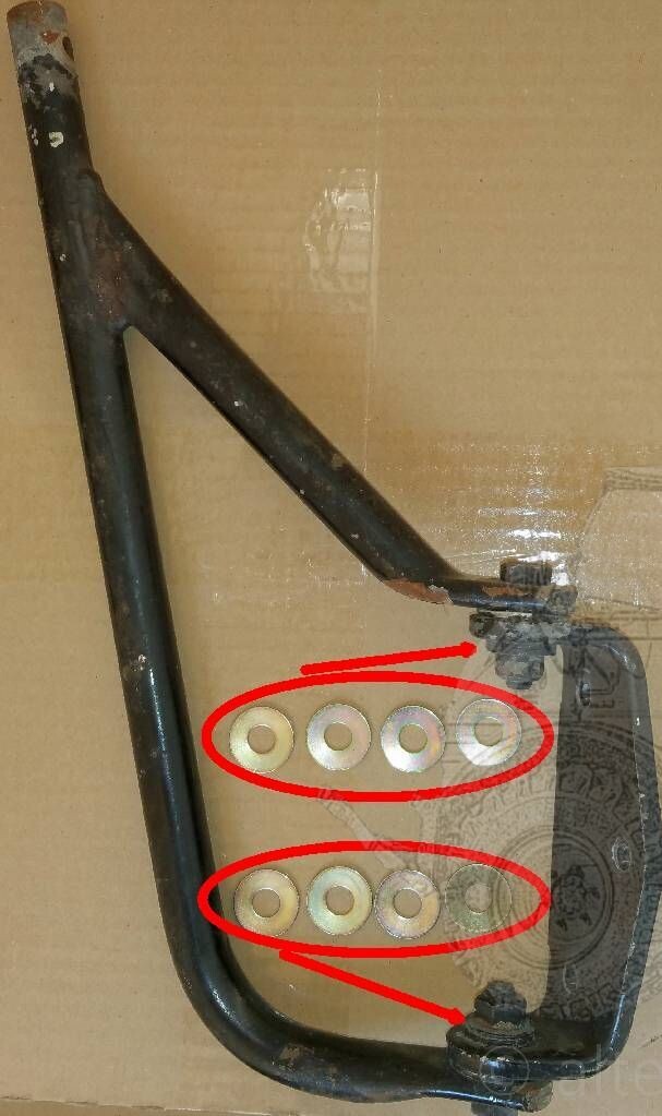 Spiegelarm Tellerfeder