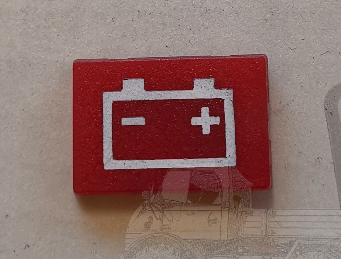 Lichtscheibe Ladekontrolle Unimog, MB Trac Lichtscheibe Ladekontrolle Unimog, MB Trac