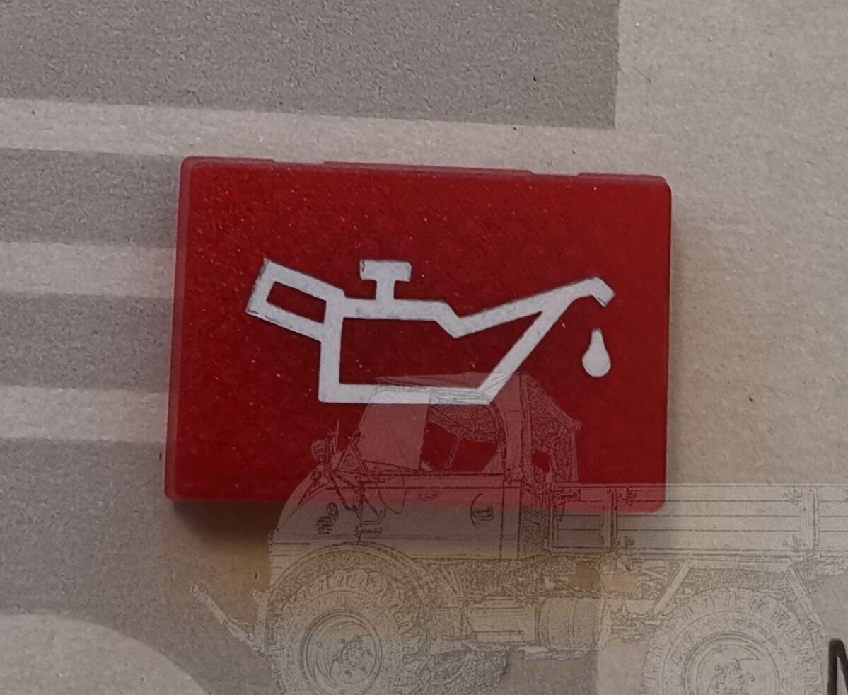 Lichtscheibe Öldruck Unimog, MB Trac