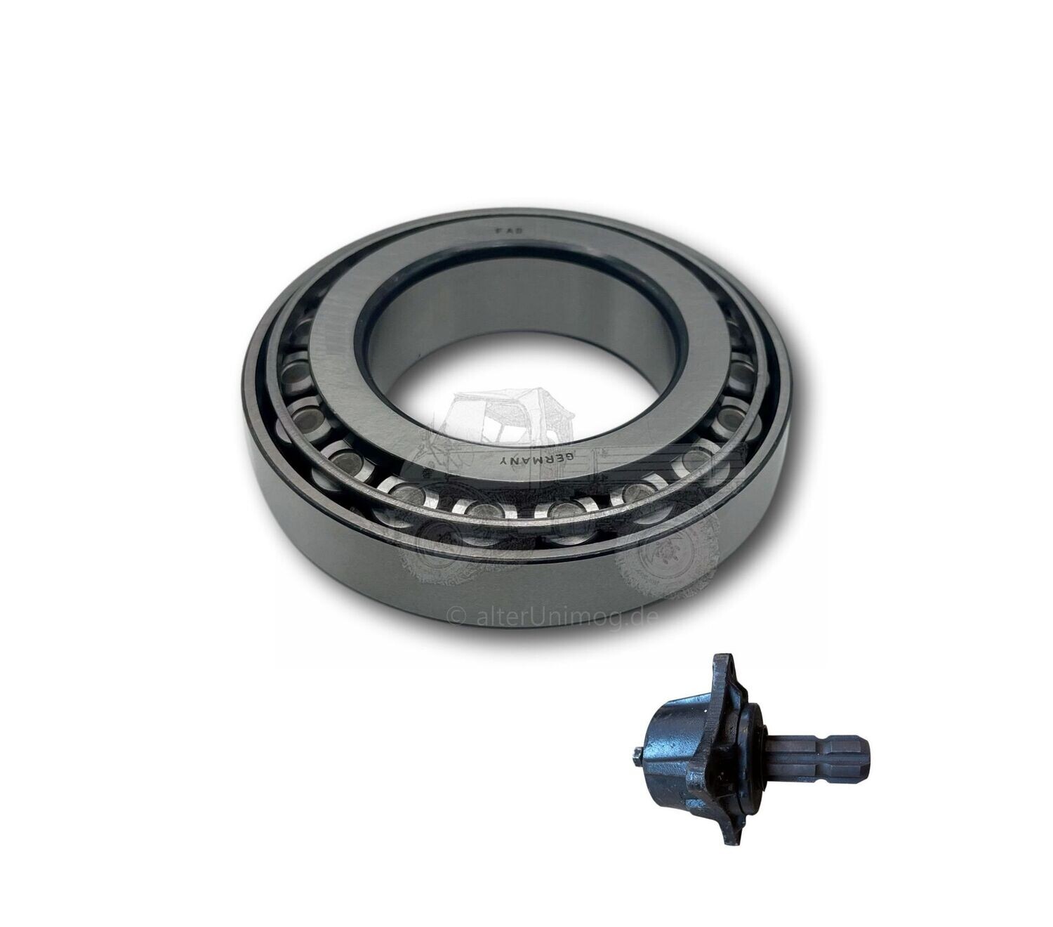 Kegelrollenlager Heckzapfwelle Lagerbock Unimog 424,425,427,437