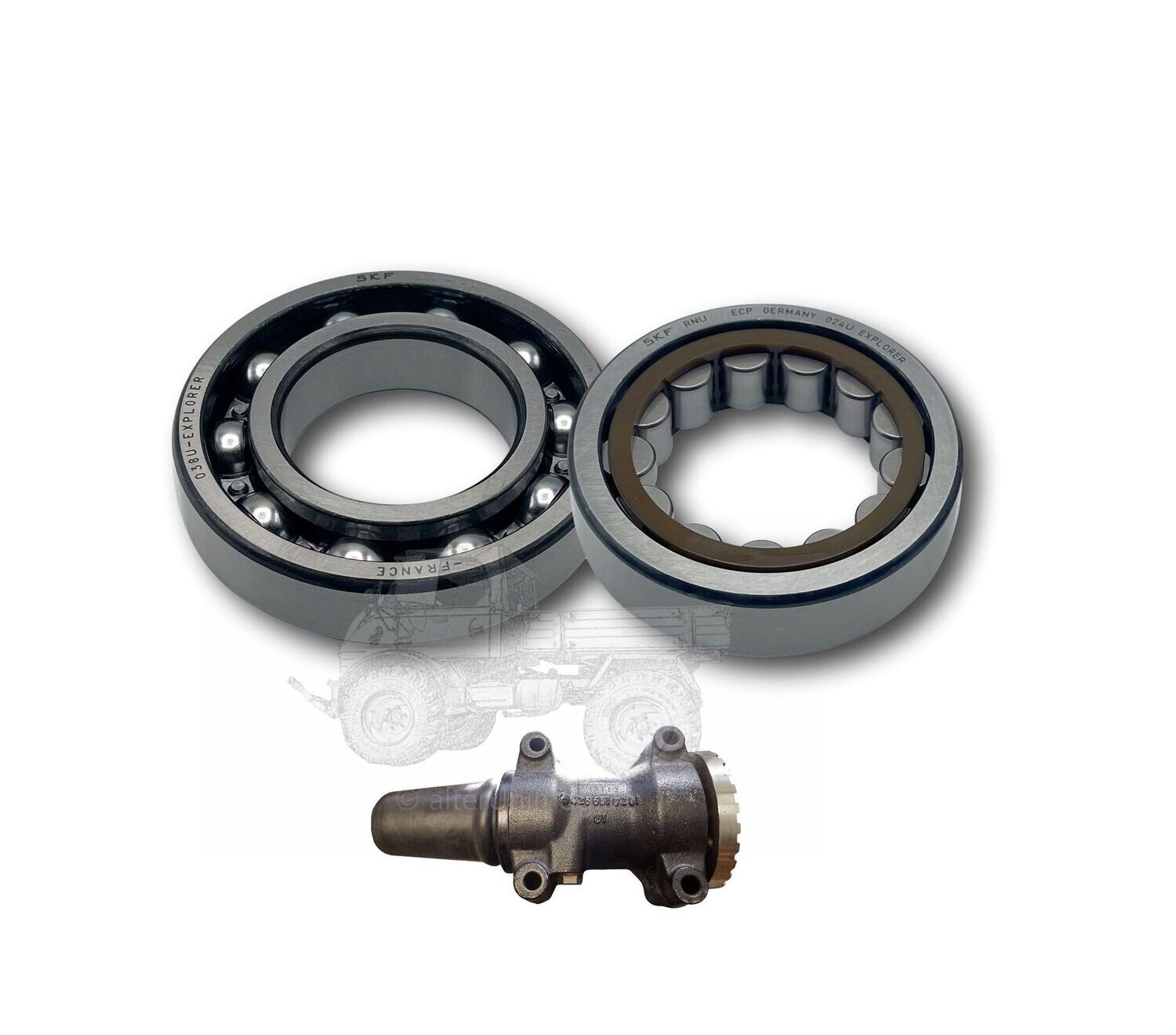 Lager Frontzapfwelle Lagerbock Unimog SBU, MB Trac Lager Frontzapfwelle Lagerbock Unimog SBU, MB Trac