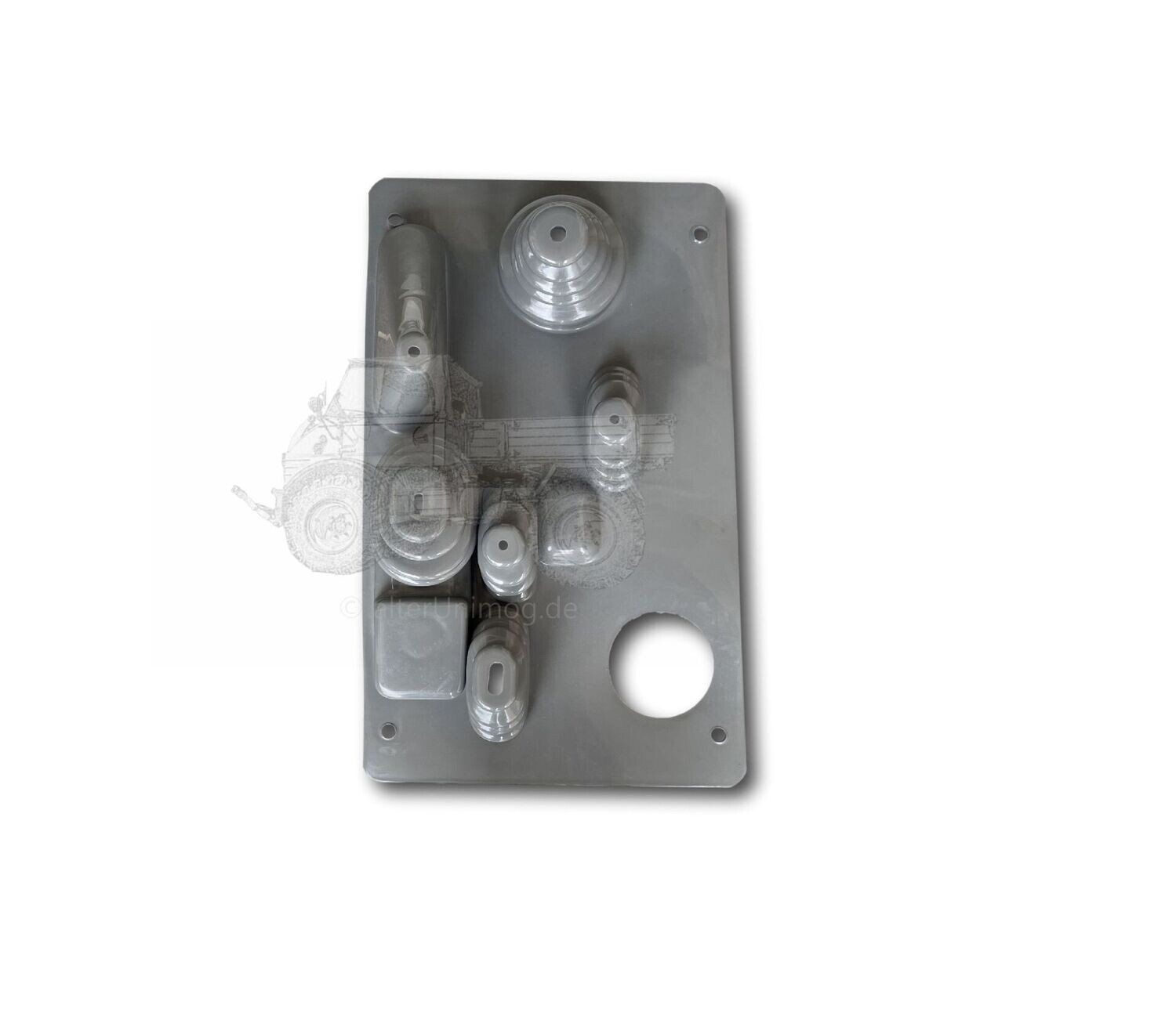 Schalthebelabdeckung Unimog 421 F Getriebe klein, G 2x4 Schalthebelabdeckung Unimog 421 F Getriebe klein, G 2x4