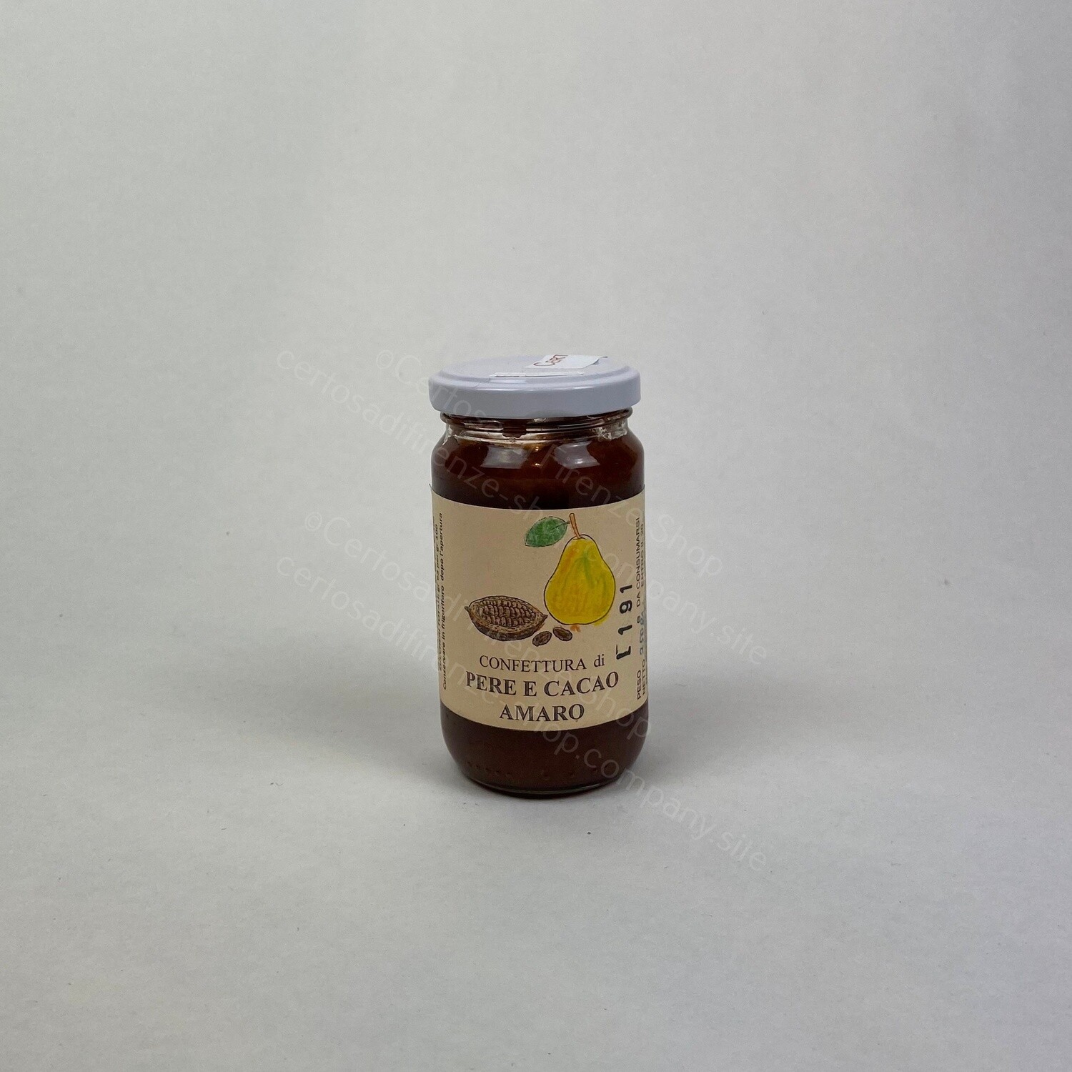 Confettura di Pere e Cacao amaro, Formato: 250 gr