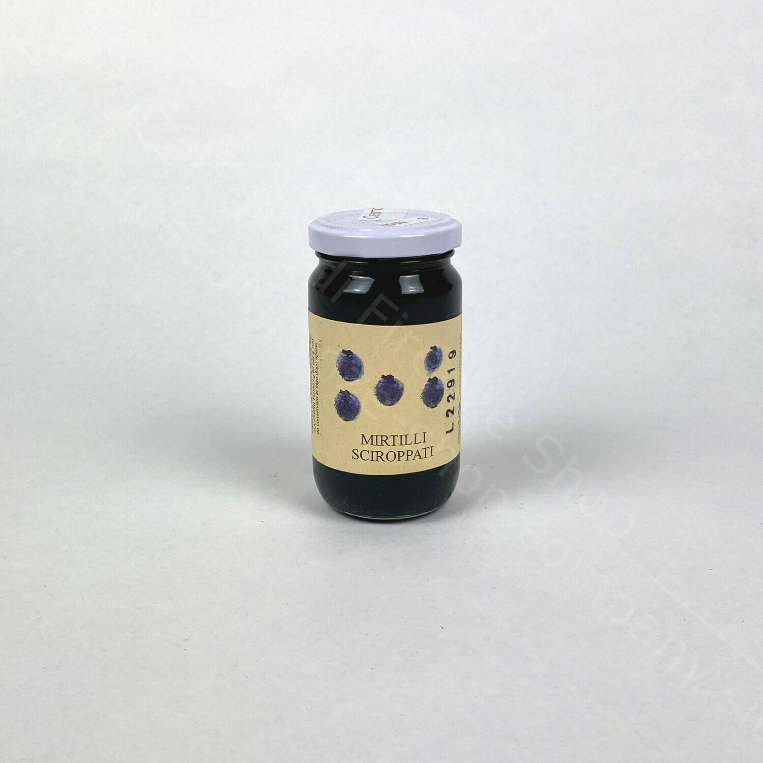 Mirtilli sciroppati, Formato: Barattolo di vetro 250 g