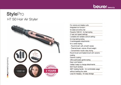 Beurer HT 50 hot air brush Beurer HT 50 hot air brush