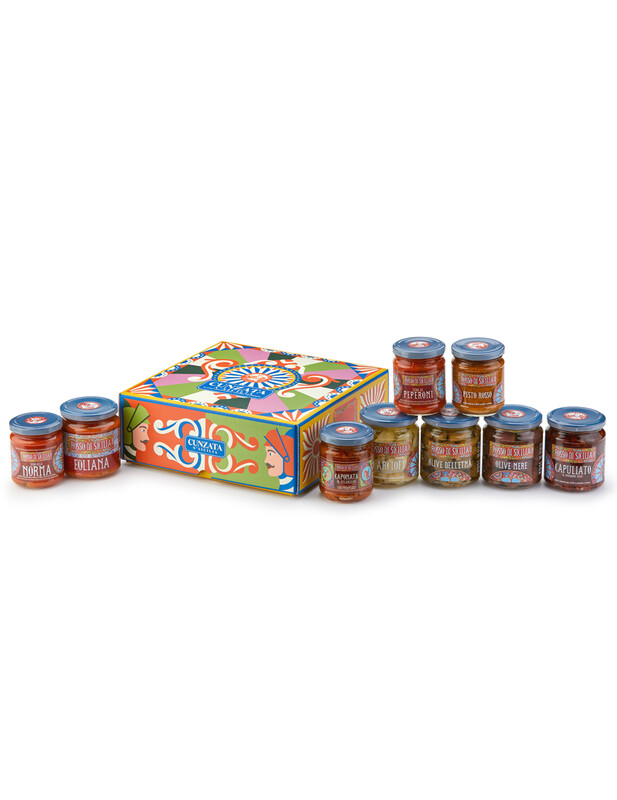 Cunzata (€ 4,44 al pezzo) 9 pezzi sugo o sottolio da 190g/290gr