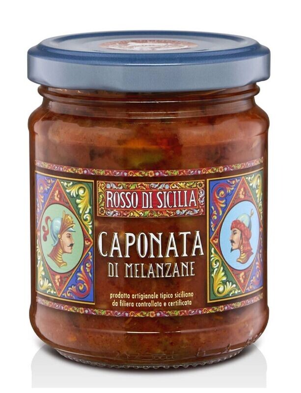 Caponata di melanzane 190gr (€ 2,86 al pezzo) - 1 Scatola Cunzata da 9 pezzi