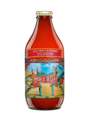 Salsa pomodoro ciliegino 330 gr (€ 1,42 al pezzo) - 1 Scatola Rosso di Sicilia da 12 pezzi Salsa pomodoro ciliegino 330 gr (€ 1,42 al pezzo) - 1 Scatola Rosso di Sicilia da 12 pezzi
