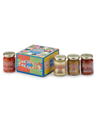 Cunzatina (€ 3,75 al pezzo) 4 pezzi bruschè 90gr Cunzatina (€ 3,75 al pezzo) 4 pezzi bruschè 90gr