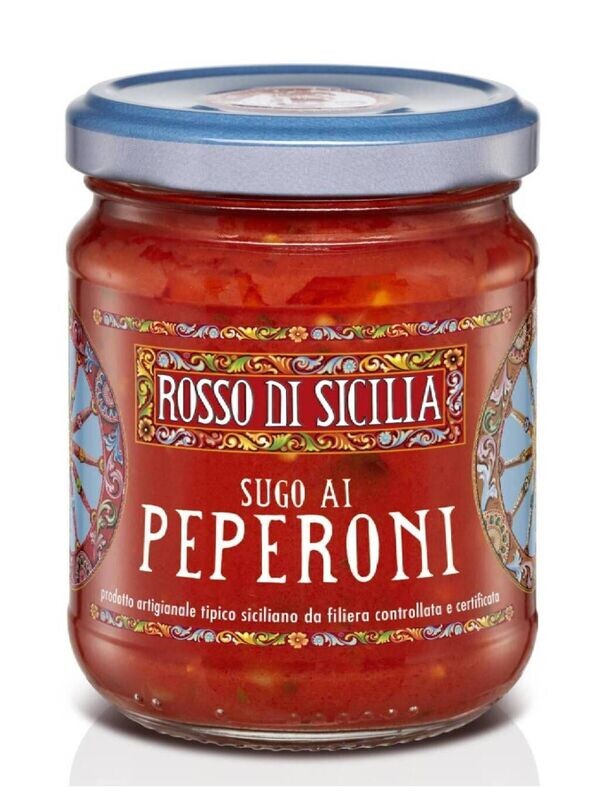 Sugo ai peperoni 190gr (€ 2,43 al pezzo) - 1 Scatola Cunzata da 9 pezzi