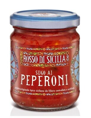 Sugo ai peperoni 190gr (€ 2,43 al pezzo) - 1 Scatola Cunzata da 9 pezzi Sugo ai peperoni 190gr (€ 2,43 al pezzo) - 1 Scatola Cunzata da 9 pezzi