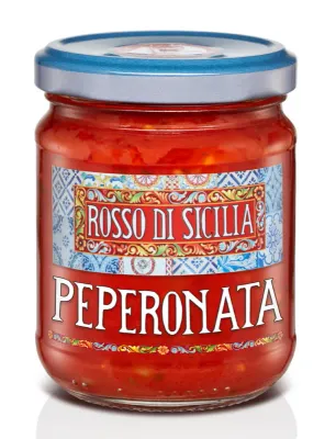 Peperonata 280 gr (€ 3,38 al pezzo) - 1 Scatola Cunzata da 9 pezzi Peperonata 280 gr (€ 3,38 al pezzo) - 1 Scatola Cunzata da 9 pezzi
