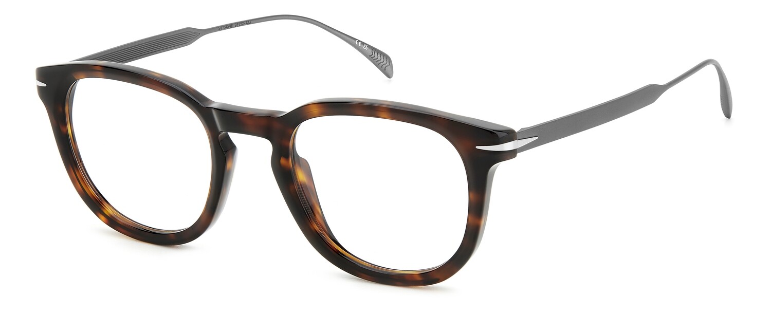 Occhiale da vista uomo in acetato David Beckham - DB 7122 - 4HU/22 HVN DK RUT / 49