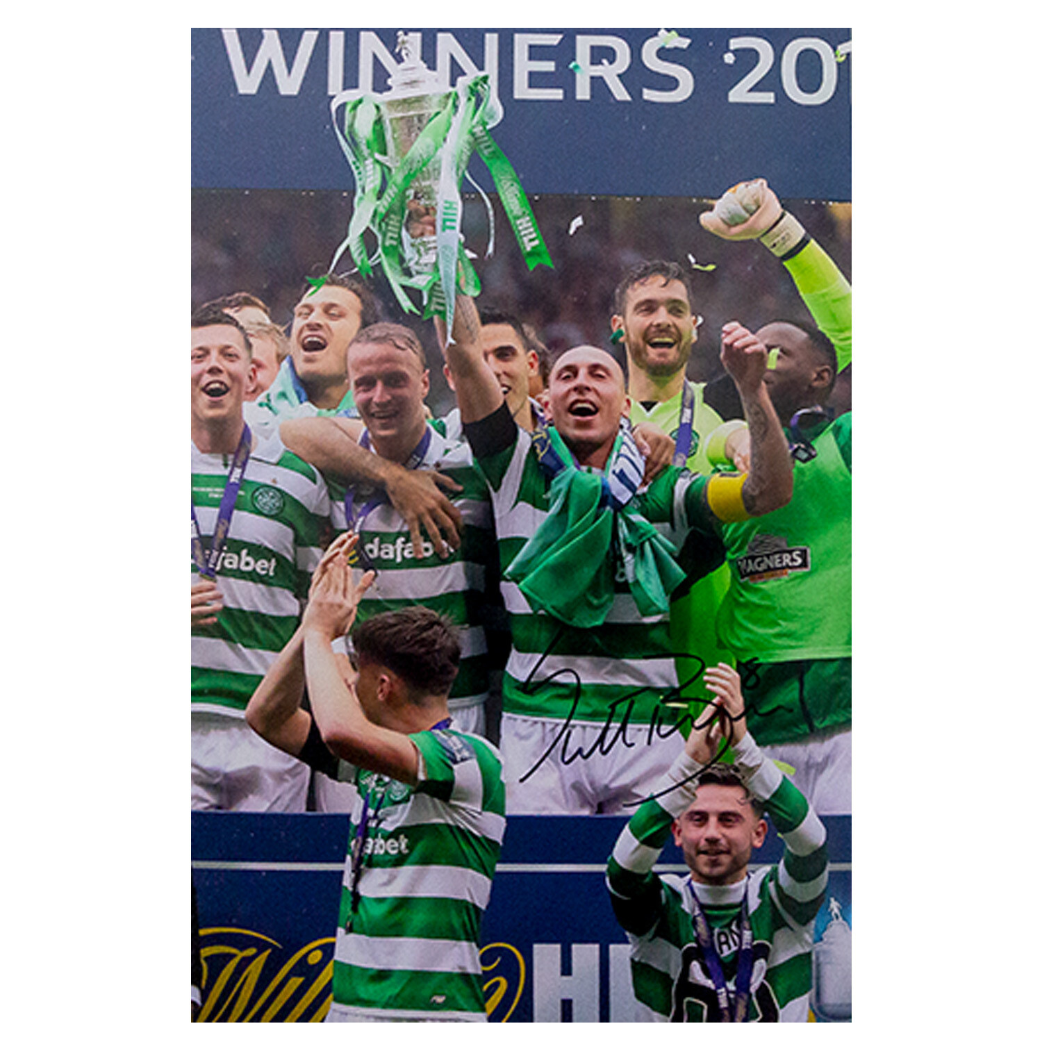 Scott Brown Celtic ‘Invincibles’ Scottish Cup Signed Print