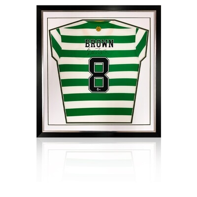 Scott Brown Adidas 2020/21 Signed & Framed Celtic Shirt
