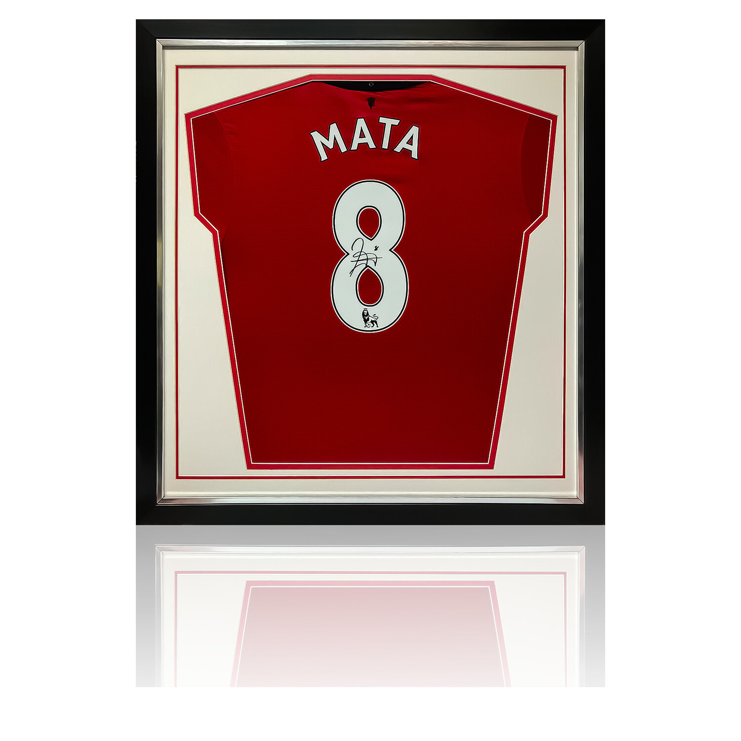 Juan Mata Signed & Framed Manchester United Shirt