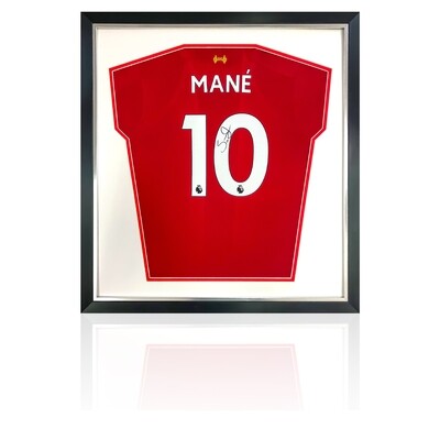 Sadio Mane Signed & Framed Liverpool FC Shirt