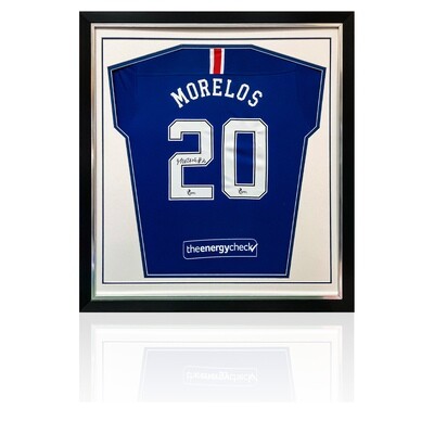 Alfredo Morelos Signed Rangers Home Shirt