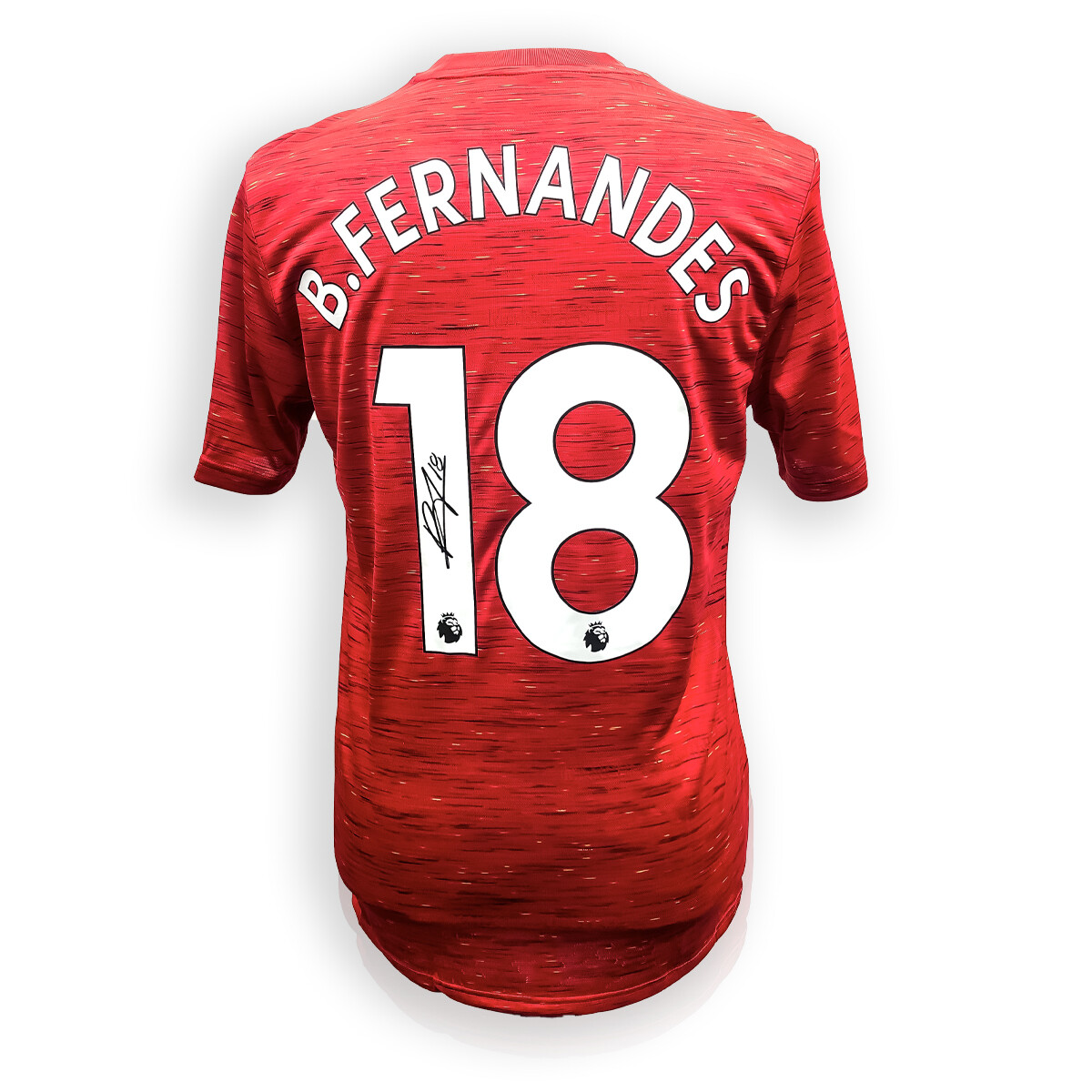 Bruno Fernandes Signed Manchester United Home Shirt