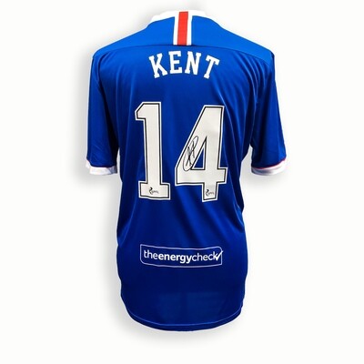 Ryan Kent Signed Rangers Home Shirt