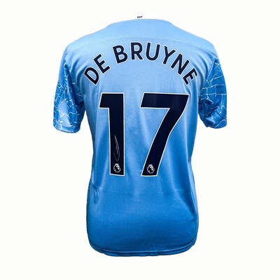 Kevin De Bruyne Signed Manchester City Home Shirt