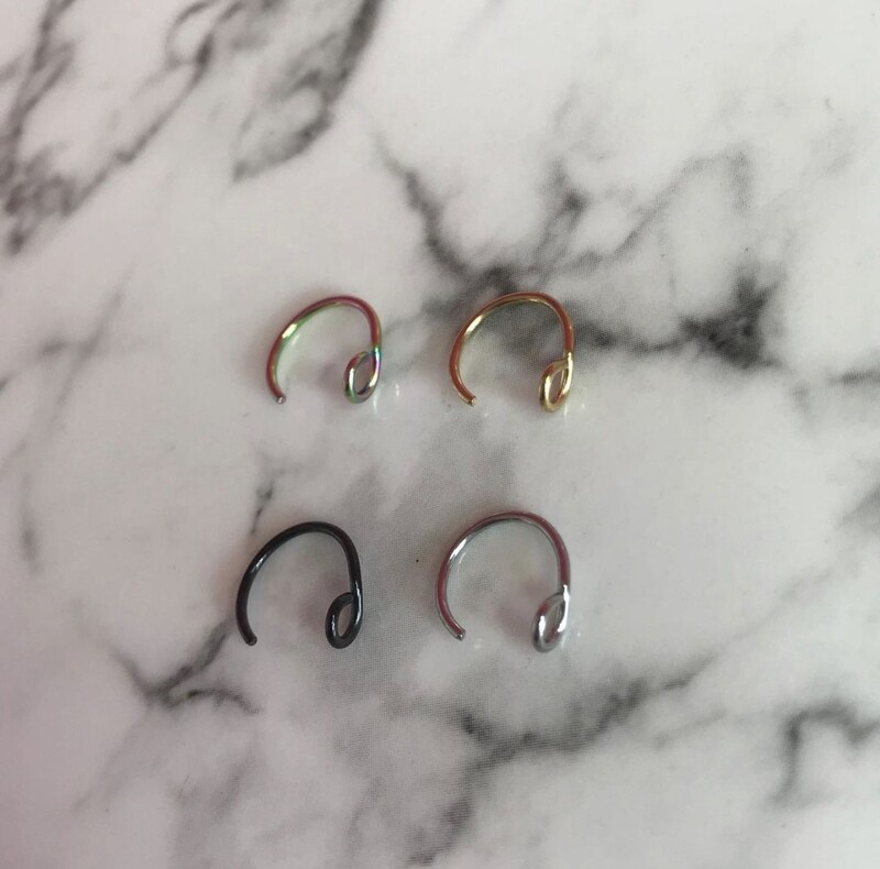 Fake nose &amp; septum rings