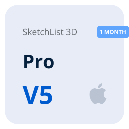 SketchList 3D V5 Pro - 1 Month - Mac