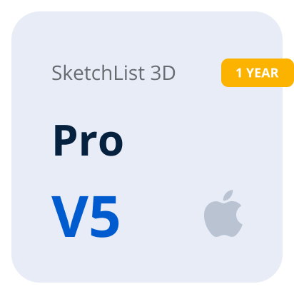 SketchList 3D V5 Pro - 1 Year - Mac