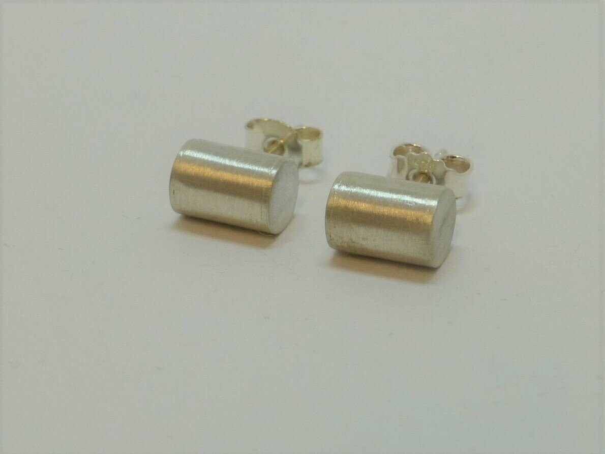 Ohrstecker Silber "Tube" 6x8mm