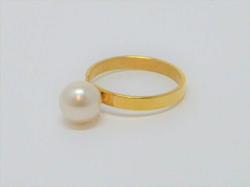 Ring Gold Perle 8mm