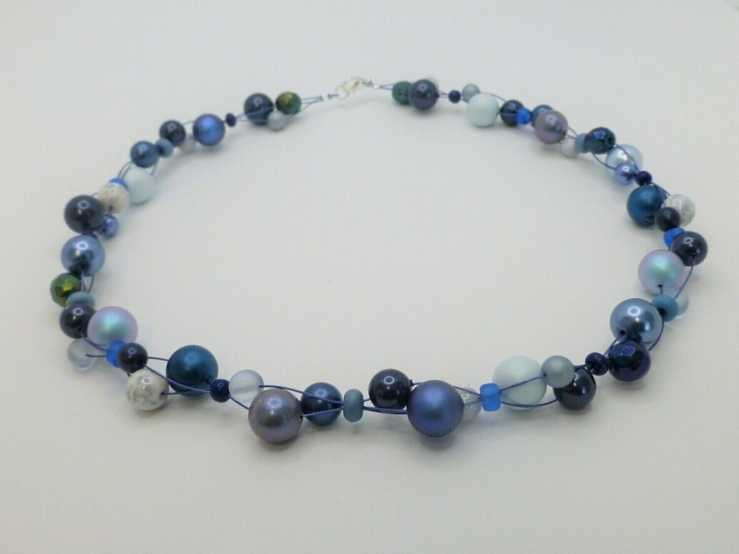 Halskette "Bubbles" Blau