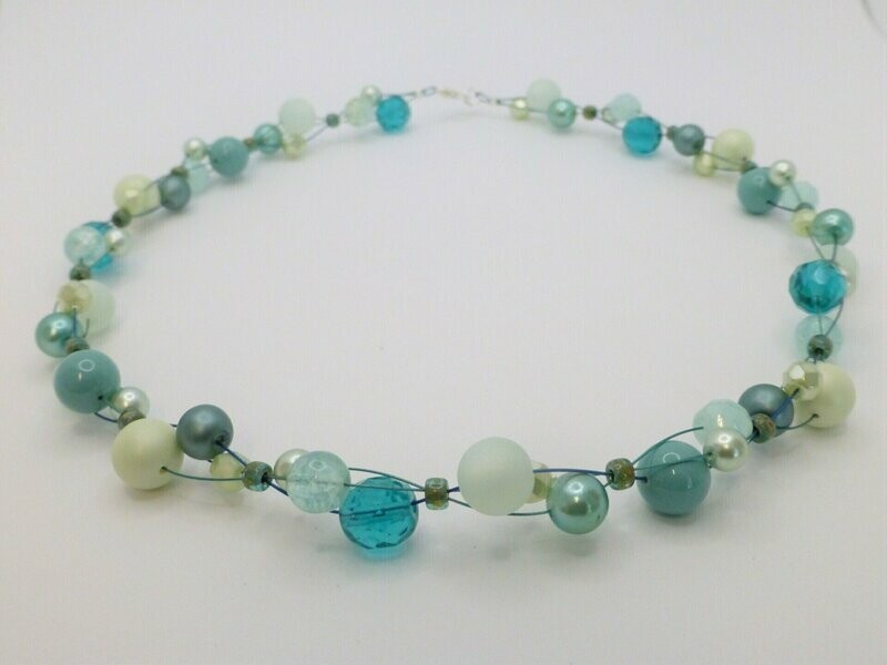 Halskette "Bubbles" Mintgrün